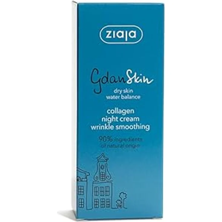 ZIAJA GdanSkin Night Collagen Cream, Gesichtscreme mit intensiver Feuchtigkeitsspende und Faltenreduktion, 50 ml – Bild 2