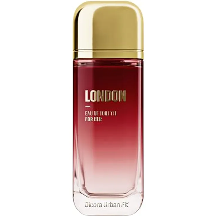Dicora Urban Fit London for Her, Eau de Toilette für Damen, süßer Blumenduft mit Bergamotte, Jasmin und Vanille, 150 ml, langanhaltend