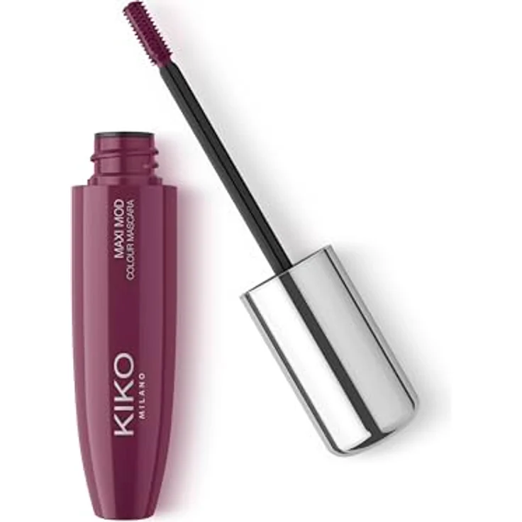 KIKO Milano Maxi Mod Colour Mascara, intensiv voluminisierend mit Arganöl, 03 Plum, 12 ml – Bild 1