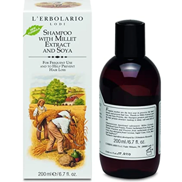 L'Erbolario Hirse Und Soja Extrakt Shampoo 200 ml – Bild 4