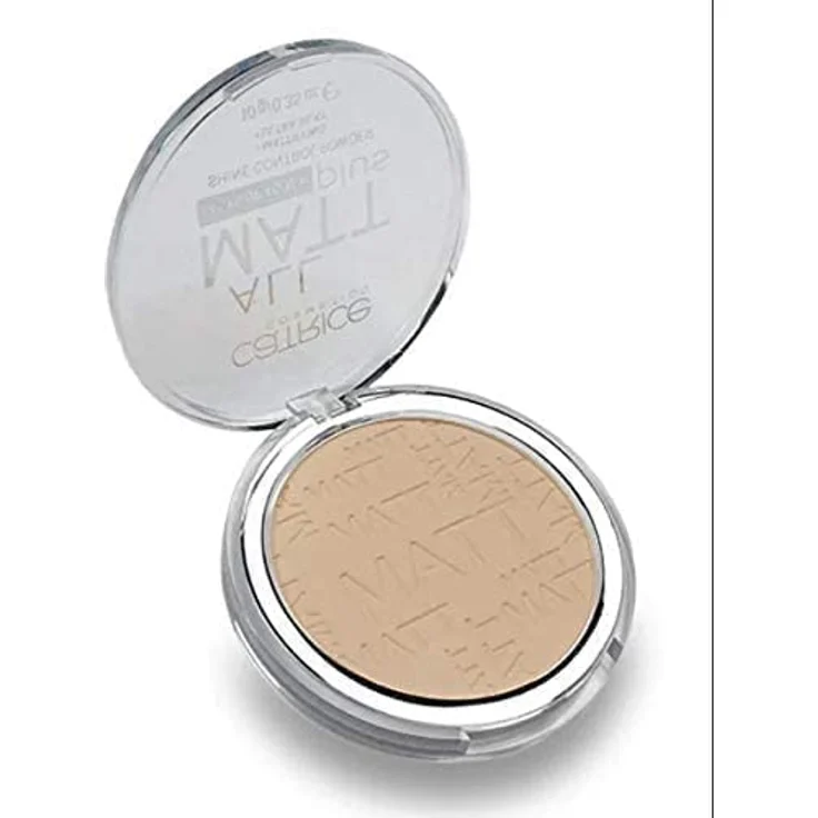 Catrice All Matt Plus Shine Control Powder, Puder, Nr. 025 Sand Beige, nude, für Mischhaut, für unreine Haut, glanzabsorbierend, langanhaltend, mattierend, matt, vegan, Nanopartikel frei (10g) – Bild 2
