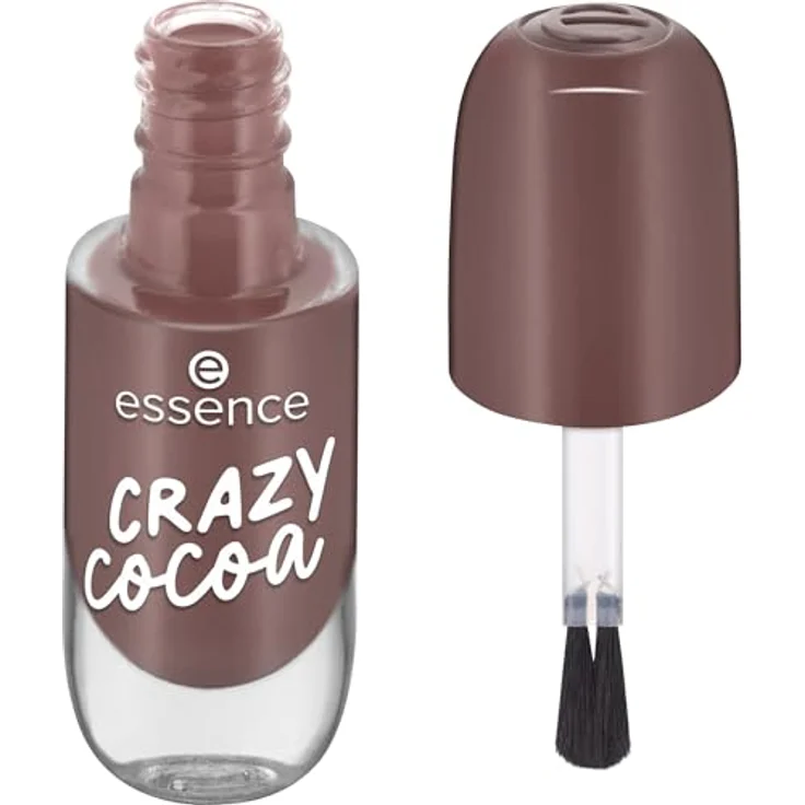 essence cosmetics gel nail colour, Gellack, Nagellack, Nr. 29 CRAZY cocoa, braun, langanhaltend, farbintensiv, gelig, glänzend, vegan (8ml) – Bild 2