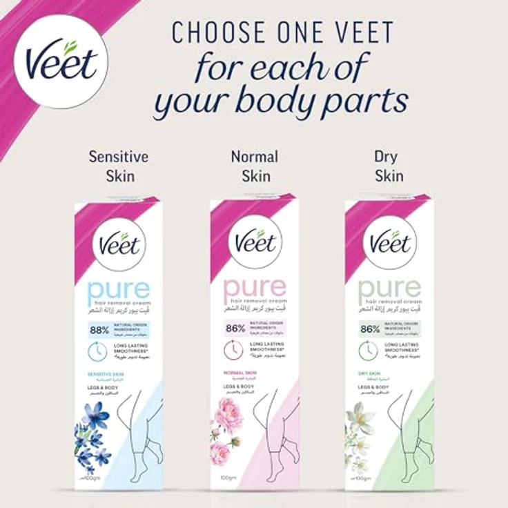 Veet Haarentfernungs Creme Sensitiv mit Aloe Vera, 100 ml 1 Stück – Bild 8