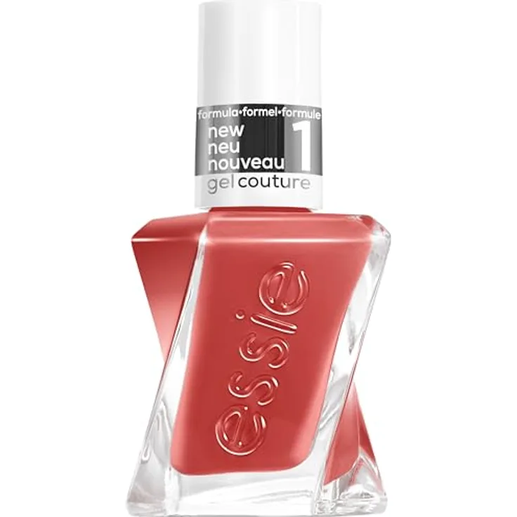 essie Gel Couture Nagellack, langanhaltend ohne UV-Licht, Farbe: woven at heart Rot, 1 x 13,5 ml