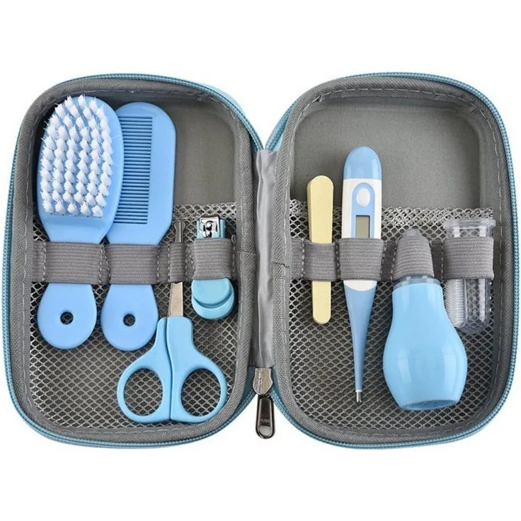 DOPWii Babypflege-Set 8-teilige Babypflegen für Baby,Baby-Maniküre-Set, Gelb