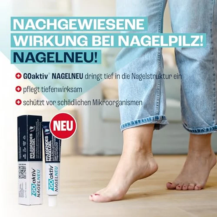 GOaktiv® NAGELNEU, Pflegendes Nagelgel zur Intensivpflege geschwächter Nägel und Unterstützung bei Nagelpilz, 10 ml, medizinische Formel mit Urea und Dexpanthenol – Bild 2