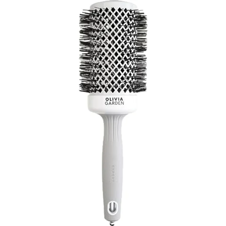 Olivia Garden - Expert Blowout Shine Haarbürste, Weiß und Grau, 55 – Bild 1