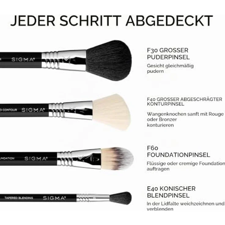 Sigma Beauty Travel Kit Make Me Classy, Pinselset mit 7 handlichen Pinseln und praktischem Behälter – Bild 3
