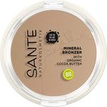 SANTE Naturkosmetik Mineral Bronzer, Contouring & Bronzer Powder, lichtreflektierende Pigmente für den perfekten Glow, mit wertvollen Bio-Extrakten, Natural, Vegan, 9g