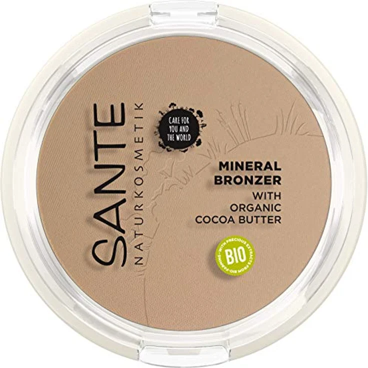 SANTE Naturkosmetik Mineral Bronzer, Contouring & Bronzer Powder, lichtreflektierende Pigmente für den perfekten Glow, mit wertvollen Bio-Extrakten, Natural, Vegan, 9g – Bild 1