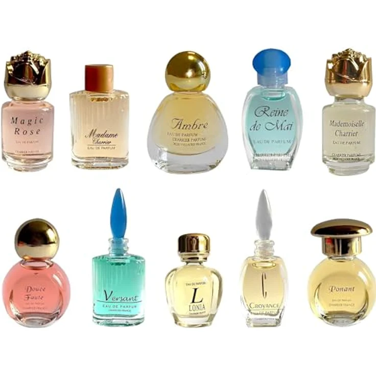 Charrier Parfums Top Ten Gift Set, 10 Miniaturen Eau de Parfum, insgesamt 57,8 ml, Damen-Duftsets, 100% Made in France – Bild 3
