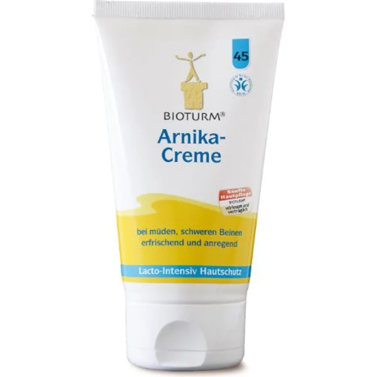 Bioturm Arnika-Creme 150 ml, Regt den Stoffwechsel an, geschmeidige Haut, erfrischend