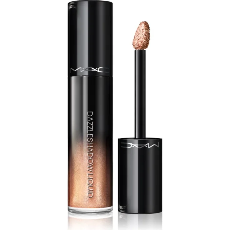 MAC Cosmetics Dazzleshadow Liquid Eyeshadow Beaming Brighter, 4 ml, Flüssiger Lidschatten mit Glitzereffekt für Tag- und Abend-Make-up