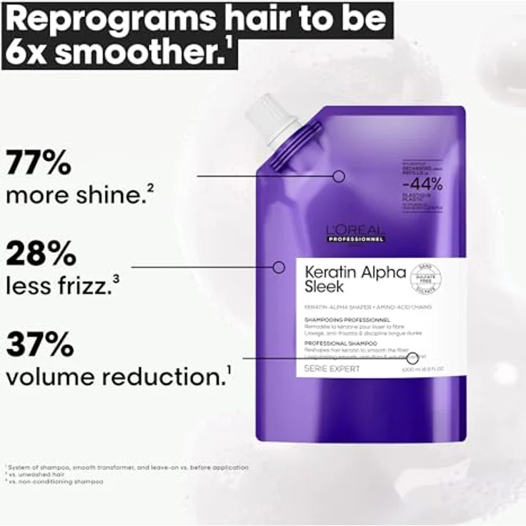 L'Oréal Professionnel Paris LP SE Ker Alpha Shampoo 500 ml, revitalisierendes Pflegeprodukt für strapaziertes Haar – Bild 3
