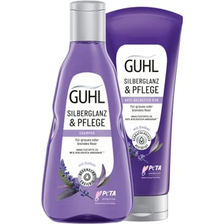 Guhl Silberglanz & Pflege Kur - Inhalt: 200 ml - Haartyp: grau, blond - Anti-Gelbstich – Bild 4