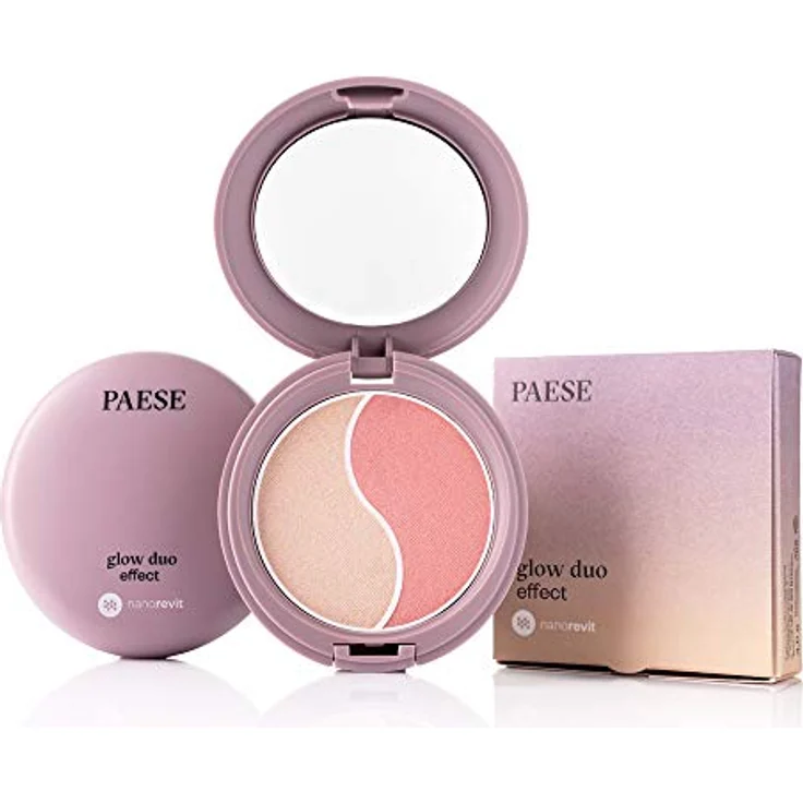 Paese Cosmetics Nanorevit Glow Duo Effect, Blush and Highlighter, 4.5g, Gesichtsformendes Make-up – Bild 2