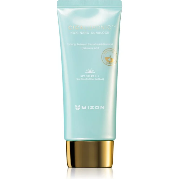 Mizon Cicaluronic™ hydratisierende Schutzcreme SPF 50+, 50 ml, veganer Sonnenschutz für Gesicht, wasserfest, zieht schnell ein