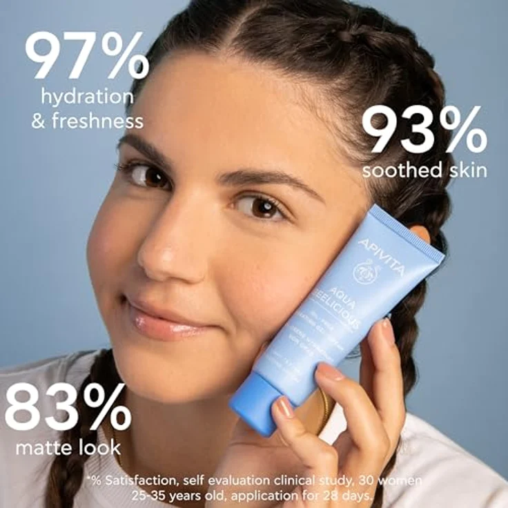 Apivita Aqua Beelicious Oil Free Hydrating Gel Cream Creme, 40 ml - Pflegende Gesichtscreme – Bild 3