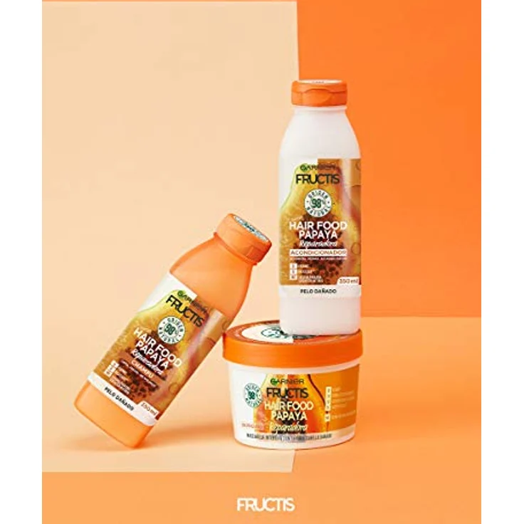 Garnier Fructis Hair Food Papaya Mascarilla Reparadora 390 ml – Bild 3