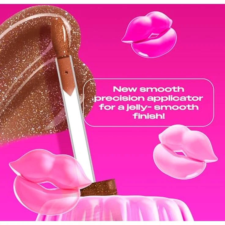 NYX Professional Makeup Jelly Job leuchtender Lippenglanz mit vergrößerndem Effekt, Farbton Bling Me Jelly, 7.5 ml – Bild 4