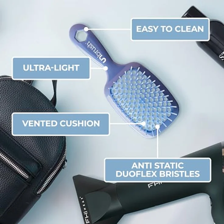 UNbrush Detangling Hair Brush - Pastel Iris, No Tangle Bürste mit 105 Borsten für schmerzfreies Entwirren, ideal für nasses und trockenes Haar – Bild 6
