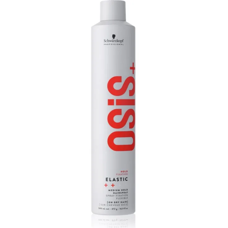 Schwarzkopf Professional Osis+ Elastic Haarspray, 500 ml mit mittlerer Fixierung und Hitzeschutz für Damen