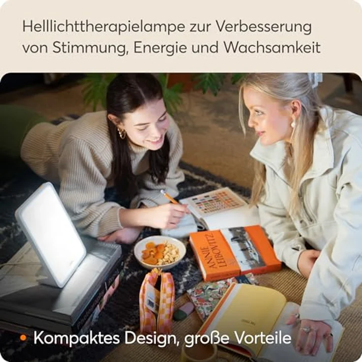 Lumie Mini, kompakte Lichttherapie-Lampe mit 10.000 Lux für bessere Stimmung und Energie, tragbares Design – Bild 5