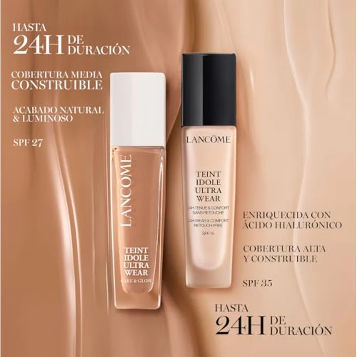 Lancome Make-up: Flüssige Gesichtsbasis, Teint Idole Ultra Wear Base Care & Glow 230 W (30 ml) – Bild 3