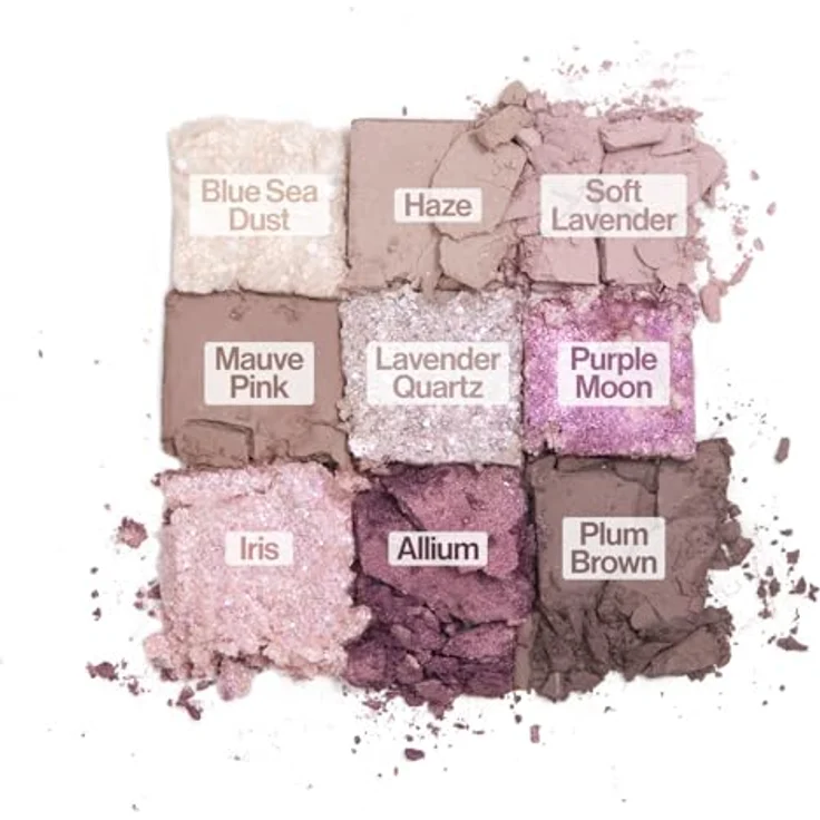 Unleashia Glitterpedia Eye Palette N°4, Lidschattenpalette mit 9 Farben, All of Lavender Fog, 7,5 g – Bild 5