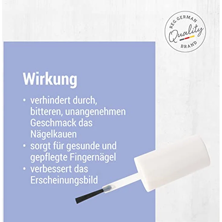 TITANIA Nagel Kau-Stop (10ml) • Nagellack gegen Nägelkauen • Anti Nägelkauen • Schutz gegen Fingernägelkauen • Anti Fingernagel Kauen – Bild 5