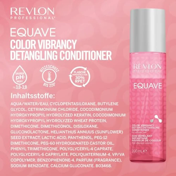 Revlon Professional Equave Color Vibrancy professioneller, entwirrender Zwei-Phasen Conditioner für coloriertes Haar, 200ml – Bild 4