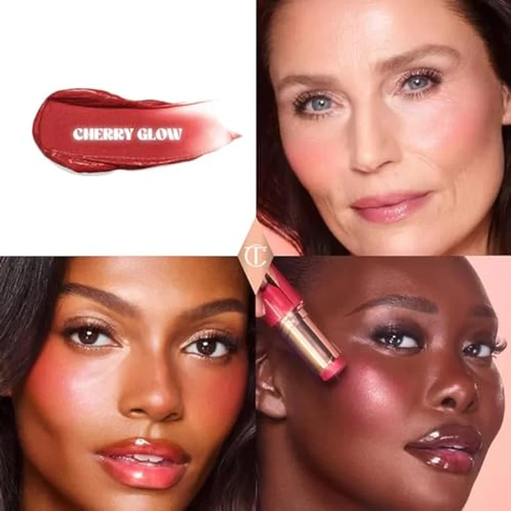 Charlotte Tilbury Unreal Blush Healthy Glow Stick, Rouge für einen natürlichen Sommerglow, 9g, Cherry Glow – Bild 4