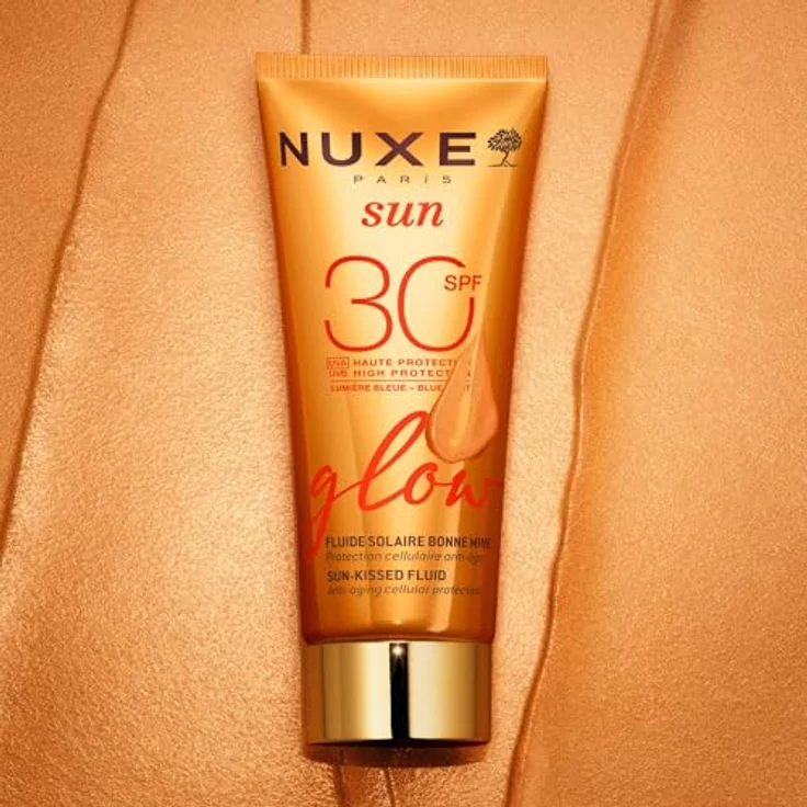 Nuxe Sun Sun-Kissed Fluid SPF30, Sonnenschutz für Damen mit natürlicher Bräune und anti-aging Schutz, 40 ml – Bild 4