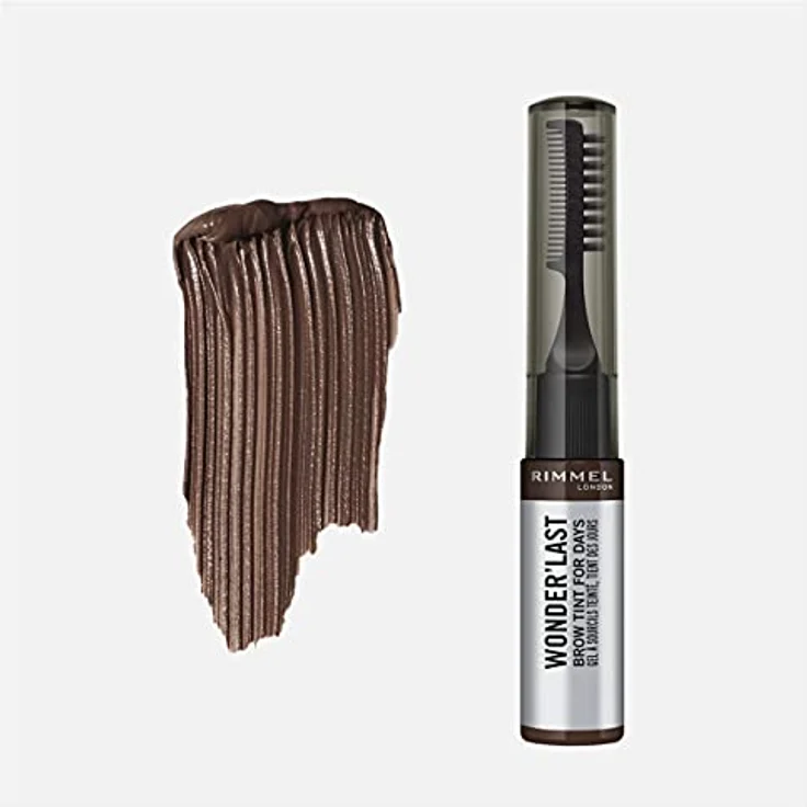 Rimmel Wonder'Last, semipermanente Gel-Augenbrauenfarbe, Farbton 004 Soft Brown, 4.5 ml, langanhaltende Betonung und einfache Anwendung – Bild 6