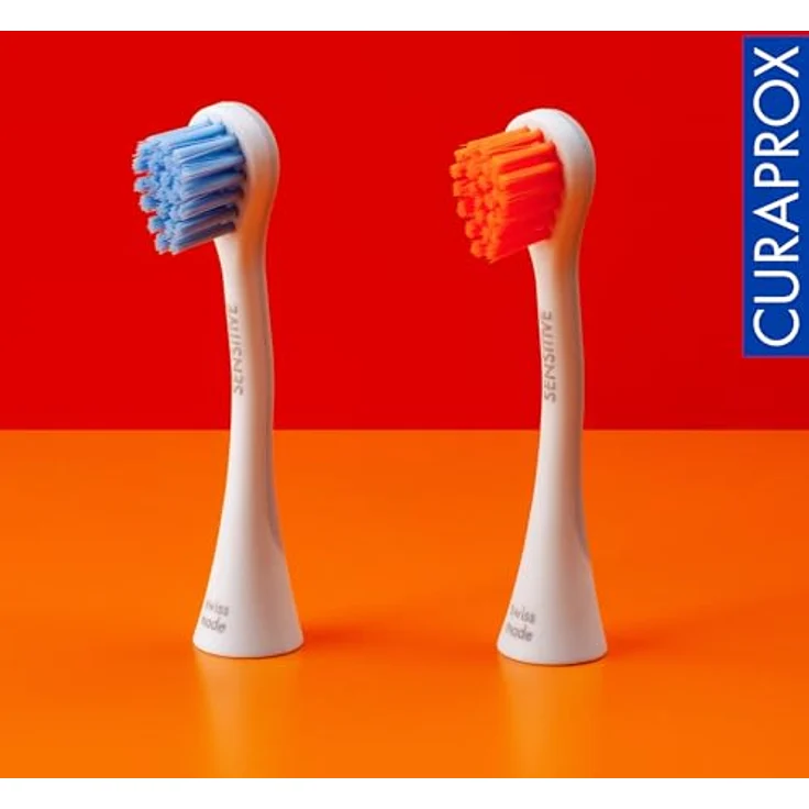 Curaprox Hydrosonic Sensitive Ersatzkopf, 2er Pack, mit sehr weichen Borsten für sanfte Zahnreinigung – Bild 8