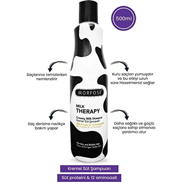 Morfose Milk Therapy Shampoo 500 ml – Bild 2