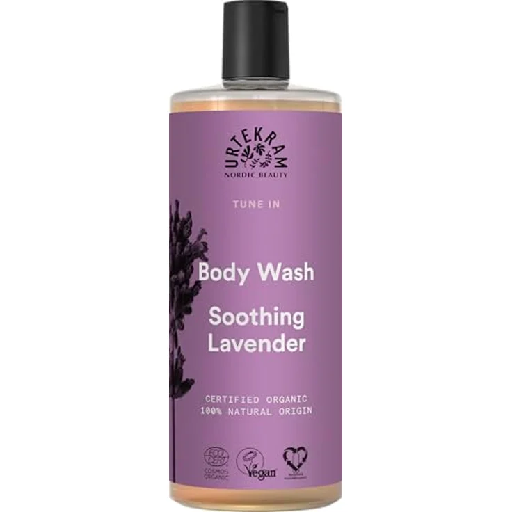 Urtekram Waschlotion - Alle Hauttypen - Soothing Lavender - 500 ml, Vegan, Biologisch, Natürlichen Ursprungs - Lavendel-vegan – Bild 1
