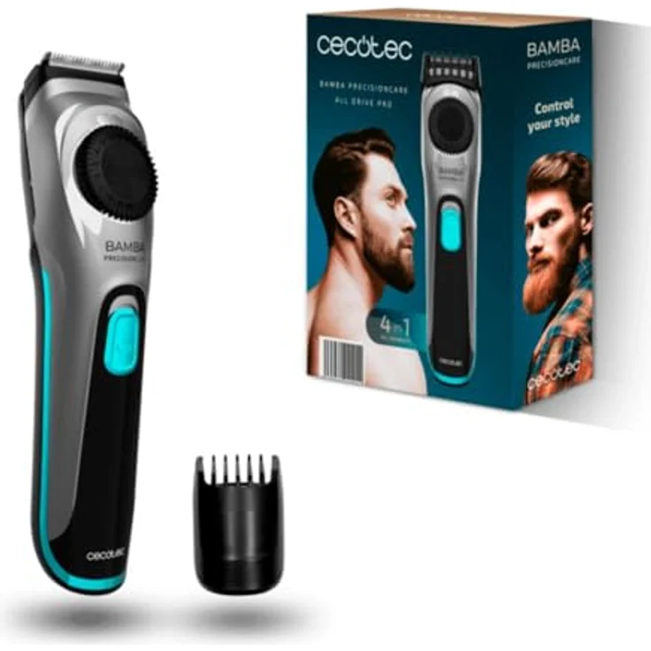Cecotec Bamba PrecisionCare AllDrive Pro Haarschneider, 75 Minuten Akkulaufzeit, 19 Längeneinstellungen 1–10 mm, Edelstahlklingen mit Titanbeschichtung, Lithiumbatterie – Bild 1
