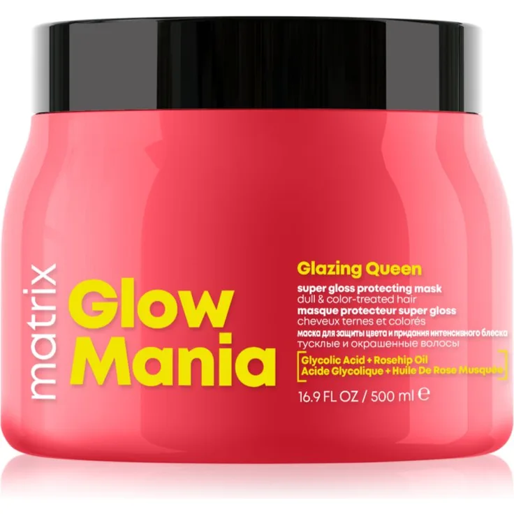 Matrix Glow Mania Maske für gefärbtes Haar, 500 ml Pflege und Schutz für coloriertes Haar