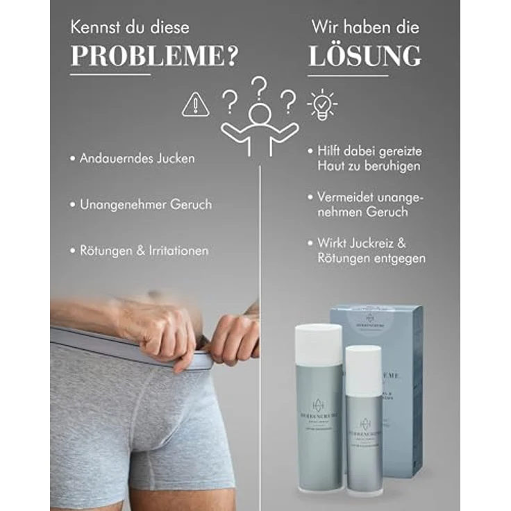 MW19 Skincare GmbH Herrencreme Intimpflegecreme, 75ml, feuchtigkeitsspendend, mit Mikrosilber, für gesunde Körperpflege – Bild 4