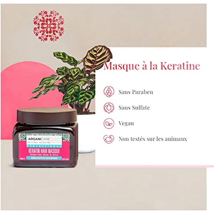 ArganiCARE Haarkur Keratin 500 ml, Preis/100 ml: 4.39 EUR – Bild 3