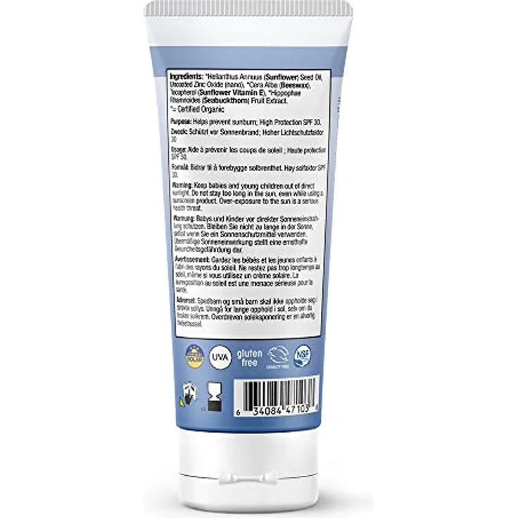 Badger Sun Sonnencreme SPF 30, 87 ml, wasserfest und hautfreundlich, schützt vor UVA- und UVB-Strahlen – Bild 2