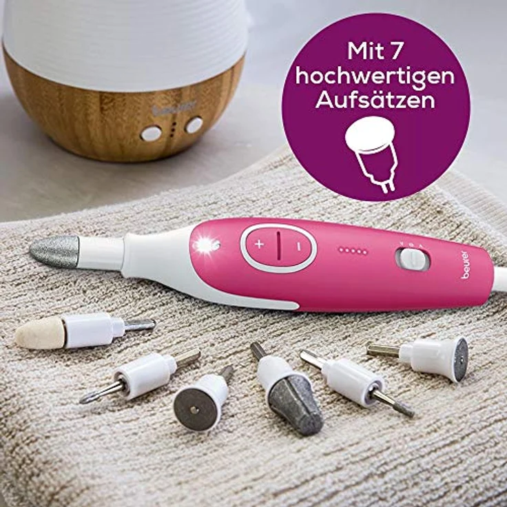Beurer MP 44 Set Maniküre & Pediküre Polierfilz LED-Licht Nagelpflege-Set – Bild 2