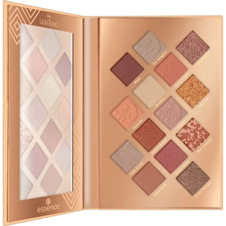 essence Disney The Lion King eyeshadow palette, Lidschatten, Nr. 01, Mehrfarbig, 14 Farben, definierend, hochpigmentiert, vegan, ohne Mikroplastikpartikel, Nanopartikel frei, ölfrei, 1er Pack (11.2g) – Bild 2
