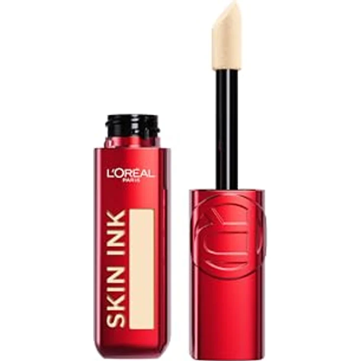 L'Oréal Paris Infaillible Skin Ink Foundcealer, semi-permanentes Make Up, bis zu 48H Halt, wasserfest, schweißfest, Light Warm 40, 15ml – Bild 1