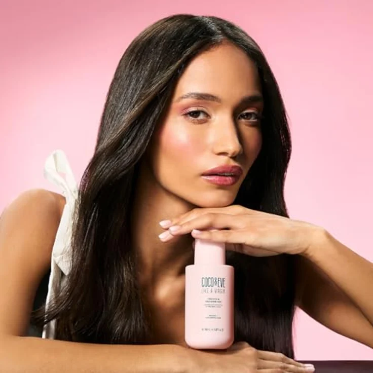 Coco & Eve Frizz Fix & Pro Shine Mist - 72 Stunden Frizz-Kontrolle und sofortiger Glanz | Leichter Hitzeschutz | Feuchtigkeitsspendendes, glättendes, entwirrendes Spray | Für alle Haartypen (150 ml) – Bild 3