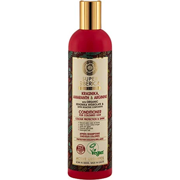 Natura Siberica Hair Conditioner Protection And Shine, feuchtigkeitsspendendes Balsam mit Krasnika, Amaranth & Arginine, 400 ml – Bild 1