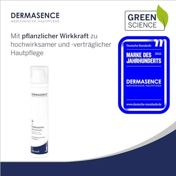 DERMASENCE Hyalusome Reinigungsgel, 100 ml - milde, feuchtigkeitsspendende Gesichtsreinigung für trockene Haut - Auf Basis pflanzlicher Öle und - rückfettend - ideal für die Make-up-Entfernung – Bild 2