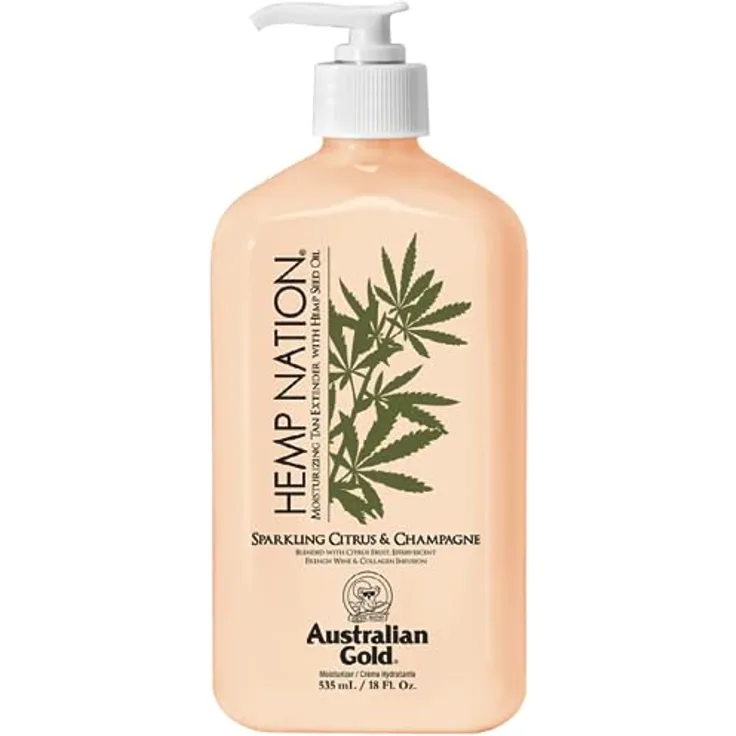 Australian Gold Compatible - Hemp Nation Sparkling Citrus & Champagne Tan Extender Body Lotion 535 ml - Hochwertige Material, Langlebig, Robustheit, Flexible Gestaltung