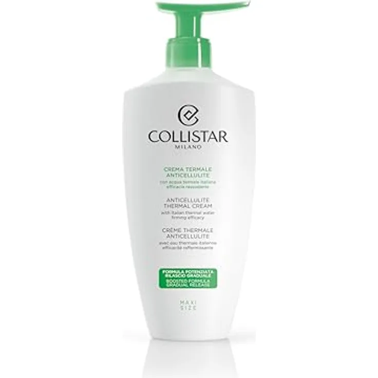 Collistar Crema Termale Anticellulite, Straffende Körpercreme gegen Orangenhaut und lokale Fettansammlungen, mit Meeresalgen und ätherischen Ölen, auch ideal für Massagen, 400 ml, von Collistar
